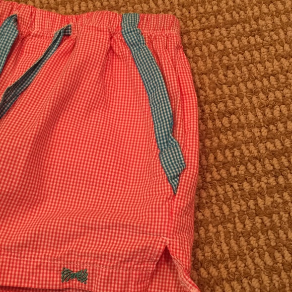 Fraternity Collection Gingham Drawstring Shorts S - Picture 3 of 5